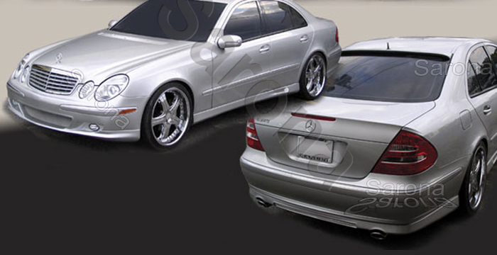 Custom Mercedes E Class Body Kit  Sedan (2003 - 2007) - $1290.00 (Manufacturer Sarona, Part #MB-009-KT)